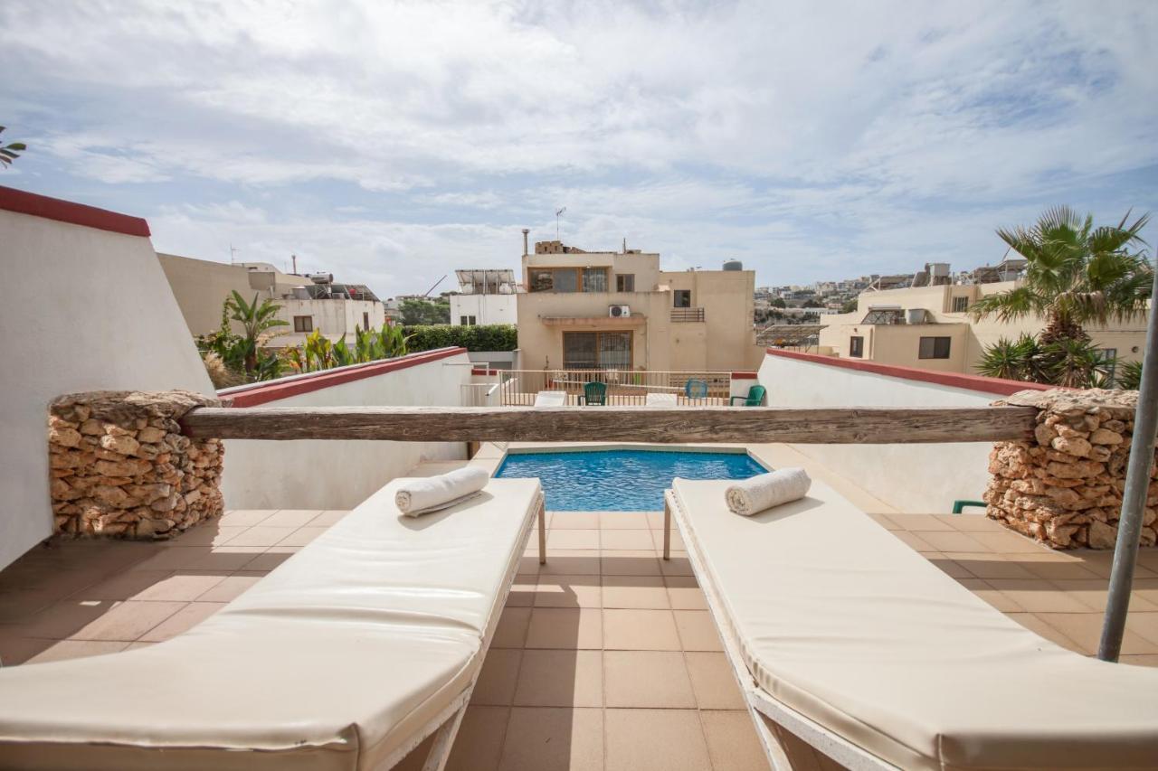 Pool And Sea Merill Apartments - Happy Rentals Mellieha Bagian luar foto