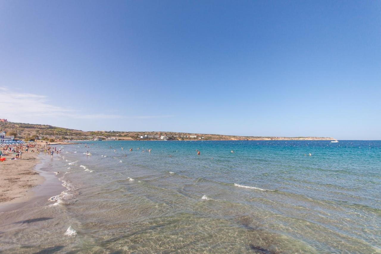Pool And Sea Merill Apartments - Happy Rentals Mellieha Bagian luar foto